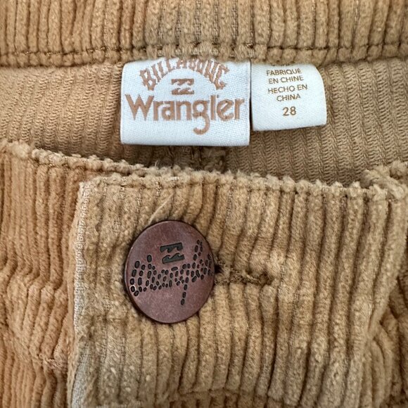 BILLABONG × Wrangler Size 28 The Retro Women Corduroy Pants in Antique Gold - Picture 5 of 9